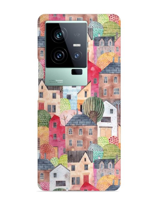 Abstract Seamless Pattern Snap Case for Iqoo 11 (5G) Zapvi