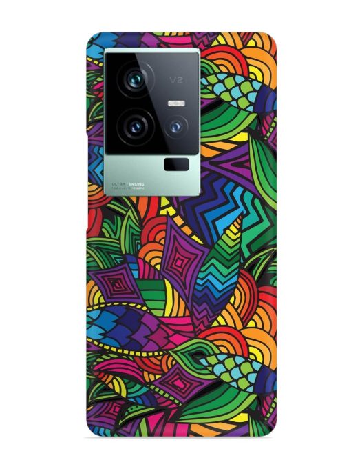 Abstract Multicolor Seamless Snap Case for Iqoo 11 (5G) Zapvi