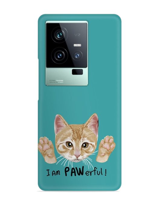 Typography Slogan Cat Snap Case for Iqoo 11 (5G) Zapvi