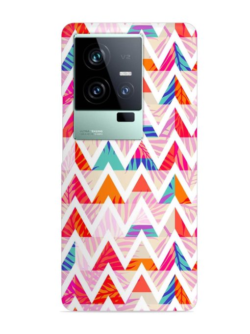 Abstract Triangle Background Snap Case for Iqoo 11 (5G) Zapvi