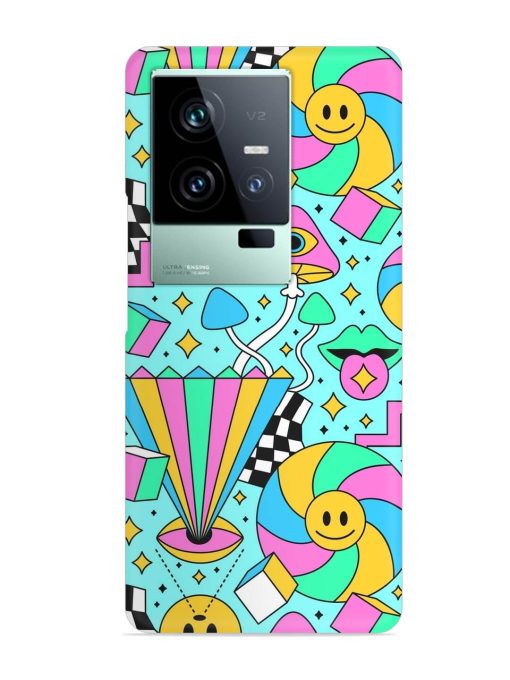 Trippy Rainbow 60S Snap Case for Iqoo 11 (5G) Zapvi