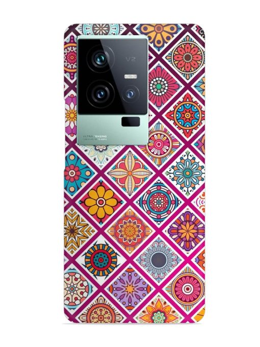 Seamless Tile Pattern Snap Case for Iqoo 11 (5G) Zapvi