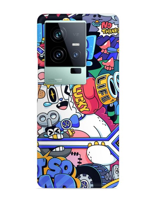 Universal Doodle Snap Case for Iqoo 11 (5G) Zapvi