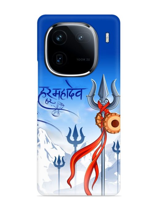 Har Har Mahadev Trishul Snap Case for Iqoo 12 (5G) Zapvi