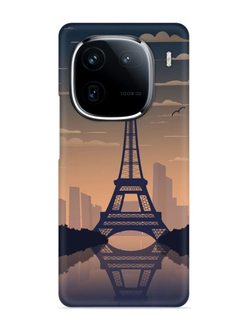 France Paris Eiffel Tower Gradient Snap Case for Iqoo 12 (5G) Zapvi