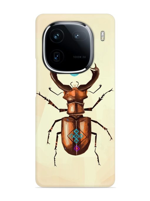 Stag Beetle Vector Snap Case for Iqoo 12 (5G) Zapvi