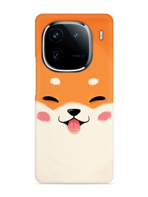 Cute Dog Face Vector Snap Case for Iqoo 12 (5G) Zapvi