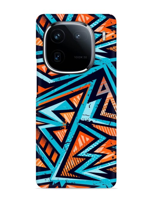 Abstract Seamless Grunge Snap Case for Iqoo 12 (5G) Zapvi