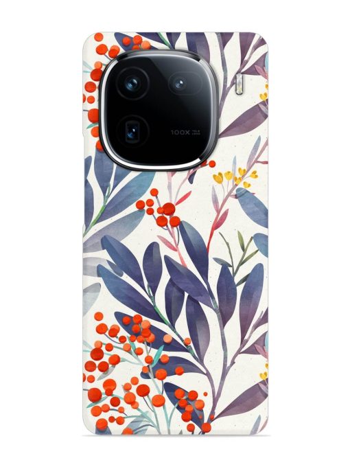 Seamless Floral Pattern Snap Case for Iqoo 12 (5G) Zapvi