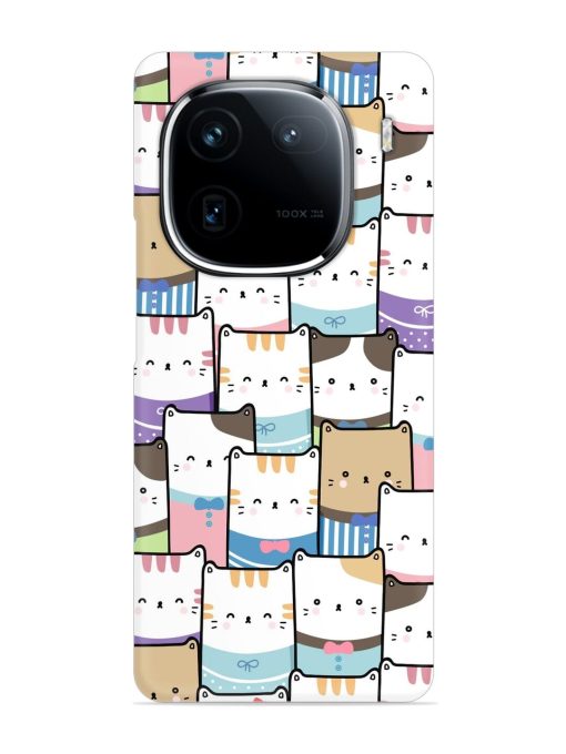 Cute Adorable Cat Snap Case for Iqoo 12 (5G) Zapvi