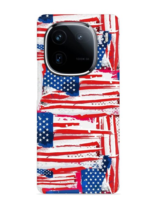 Usa Flag Seamless Snap Case for Iqoo 12 (5G)