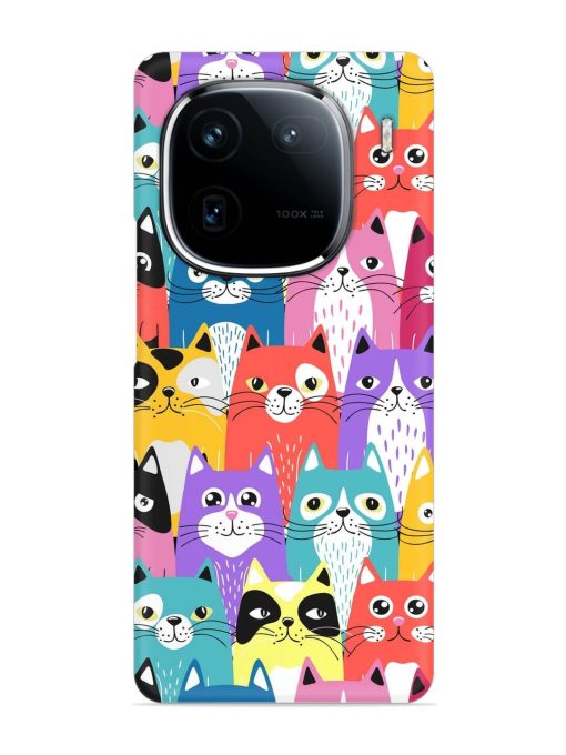 Funny Cartoon Cats Snap Case for Iqoo 12 (5G) Zapvi