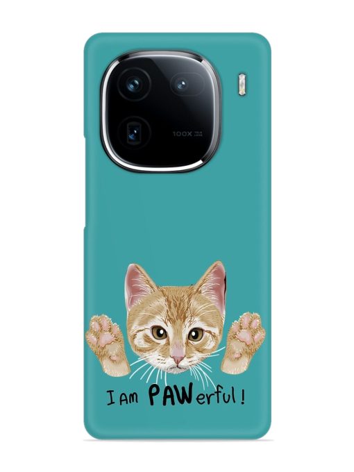 Typography Slogan Cat Snap Case for Iqoo 12 (5G) Zapvi