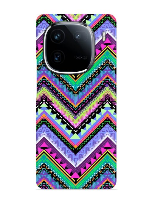 Tribal Aztec Print Snap Case for Iqoo 12 (5G) Zapvi