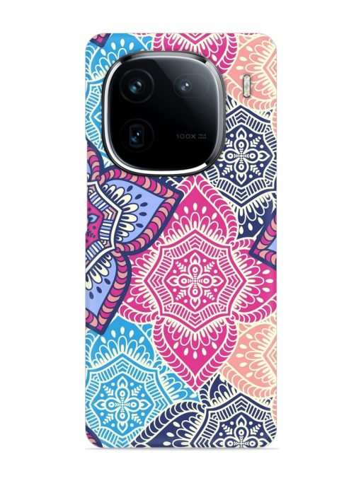 Ethnic Floral Seamless Snap Case for Iqoo 12 (5G) Zapvi