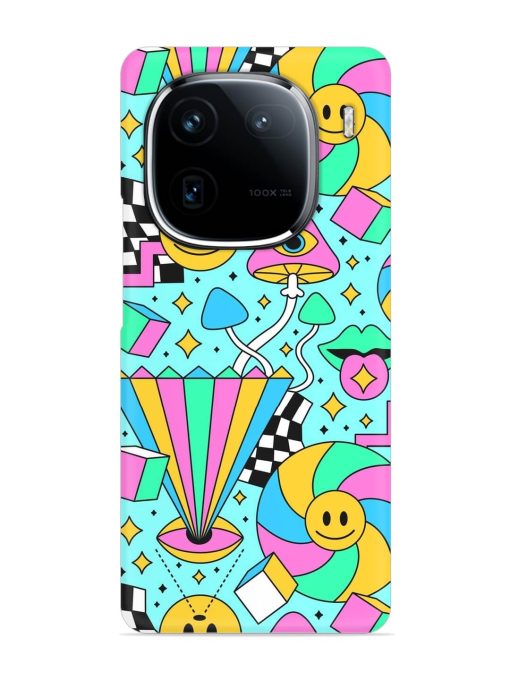 Trippy Rainbow 60S Snap Case for Iqoo 12 (5G) Zapvi