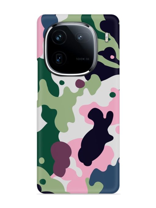 Seamless Funky Camouflage Snap Case for Iqoo 12 (5G) Zapvi