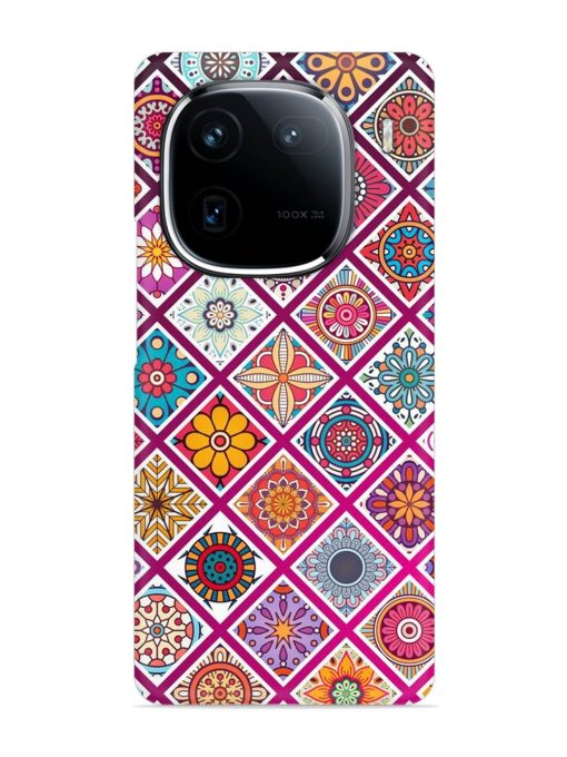 Seamless Tile Pattern Snap Case for Iqoo 12 (5G) Zapvi