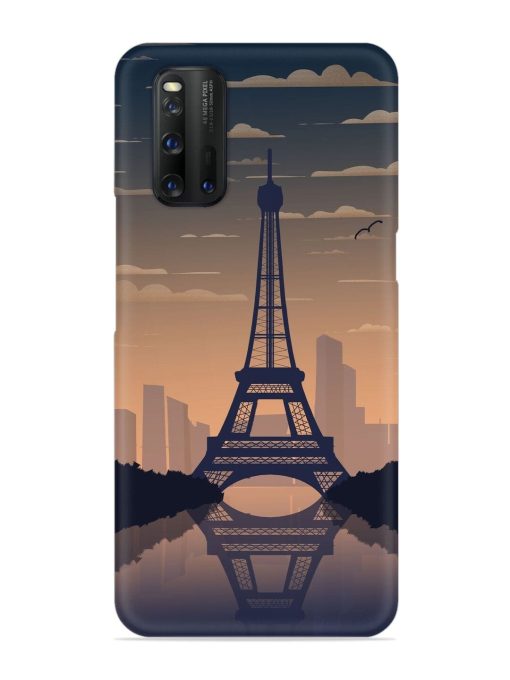 France Paris Eiffel Tower Gradient Snap Case for Iqoo 3 Zapvi