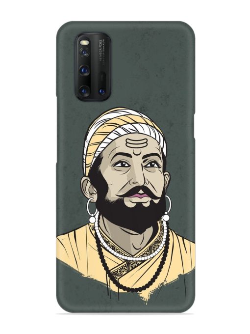 Shivaji Maharaj Vector Art Snap Case for Iqoo 3 Zapvi