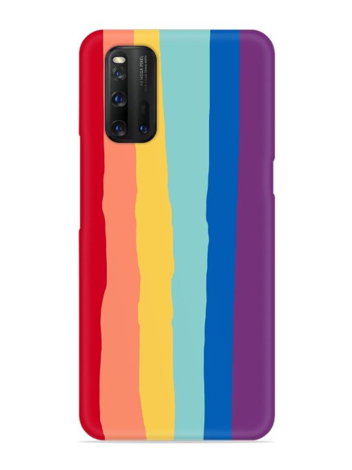 Rainbow Genuine Liquid Snap Case for Iqoo 3 Zapvi