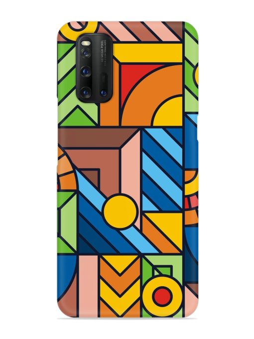 Colorful Geometric Snap Case for Iqoo 3