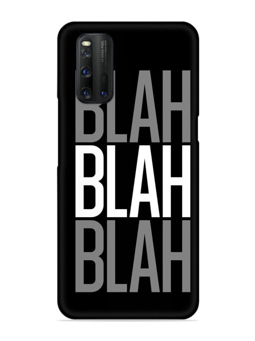 Blah Blah Blah Wallpaper Snap Case for Iqoo 3 Zapvi