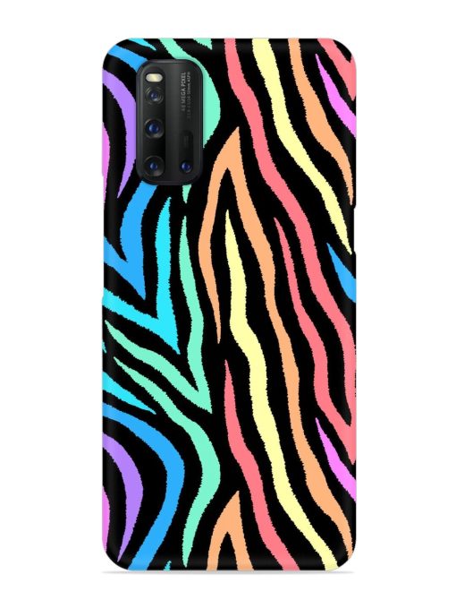 Colorful Abstract Zebra Snap Case for Iqoo 3 Zapvi