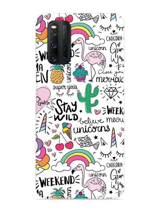 Unicorn Ice Cream Snap Case for Iqoo 3