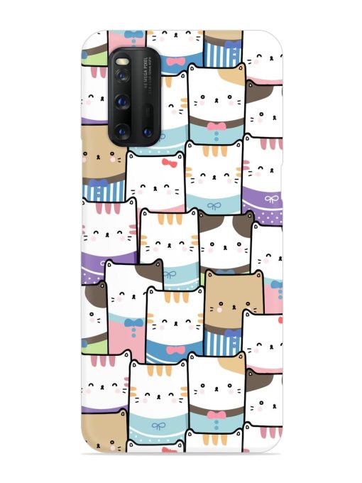 Cute Adorable Cat Snap Case for Iqoo 3 Zapvi