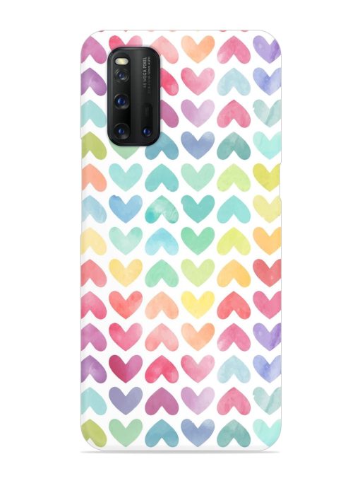 Seamless Colorful Watercolor Snap Case for Iqoo 3