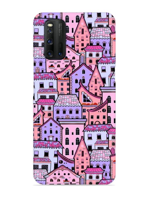 Seamless Pattern Houses Snap Case for Iqoo 3 Zapvi