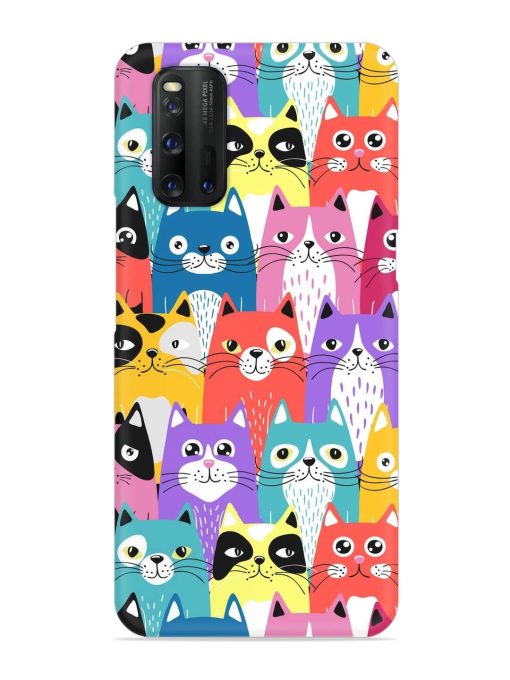 Funny Cartoon Cats Snap Case for Iqoo 3