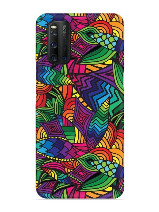 Abstract Multicolor Seamless Snap Case for Iqoo 3 Zapvi