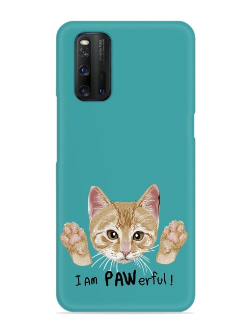 Typography Slogan Cat Snap Case for Iqoo 3 Zapvi