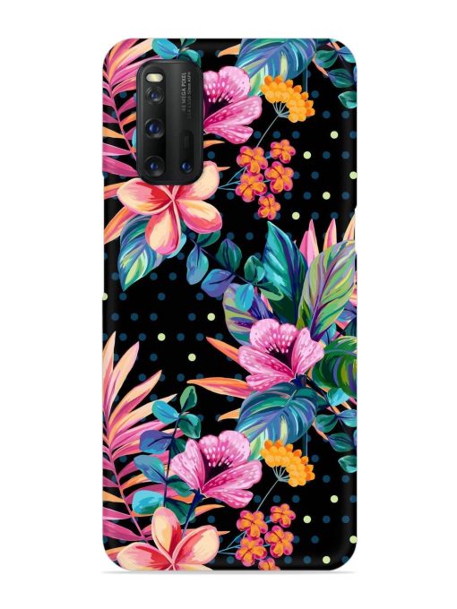 Seamless Floral Pattern Snap Case for Iqoo 3 Zapvi