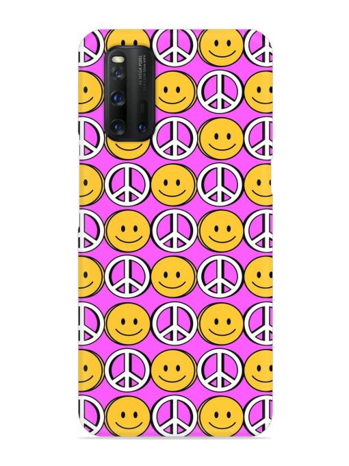 Smiley Face Peace Snap Case for Iqoo 3 Zapvi