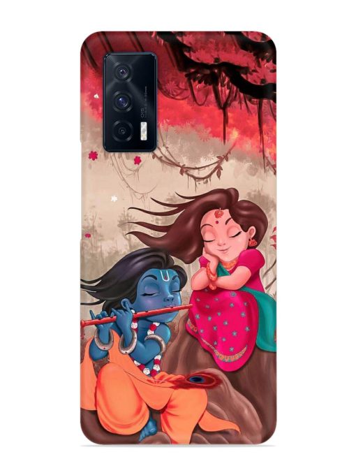 Radhe Krishna Water Art Snap Case for Iqoo 7 (5G) Zapvi