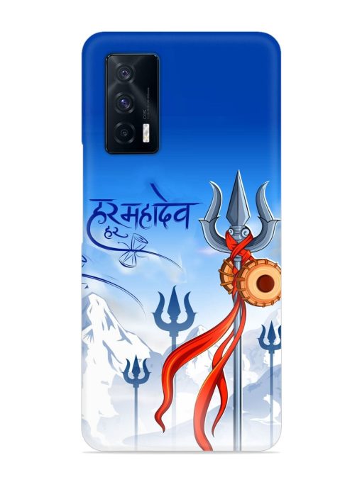 Har Har Mahadev Trishul Snap Case for Iqoo 7 (5G) Zapvi