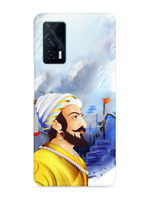 Shivaji Maharaj Color Paint Art Snap Case for Iqoo 7 (5G) Zapvi