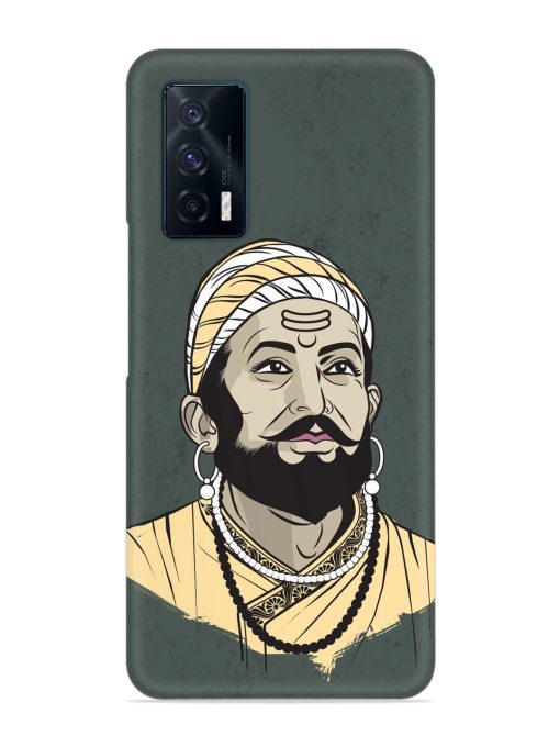 Shivaji Maharaj Vector Art Snap Case for Iqoo 7 (5G) Zapvi