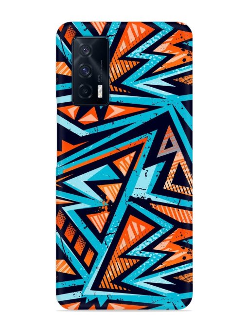 Abstract Seamless Grunge Snap Case for Iqoo 7 (5G) Zapvi