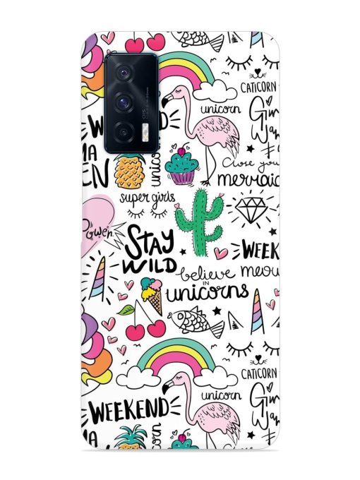 Unicorn Ice Cream Snap Case for Iqoo 7 (5G)