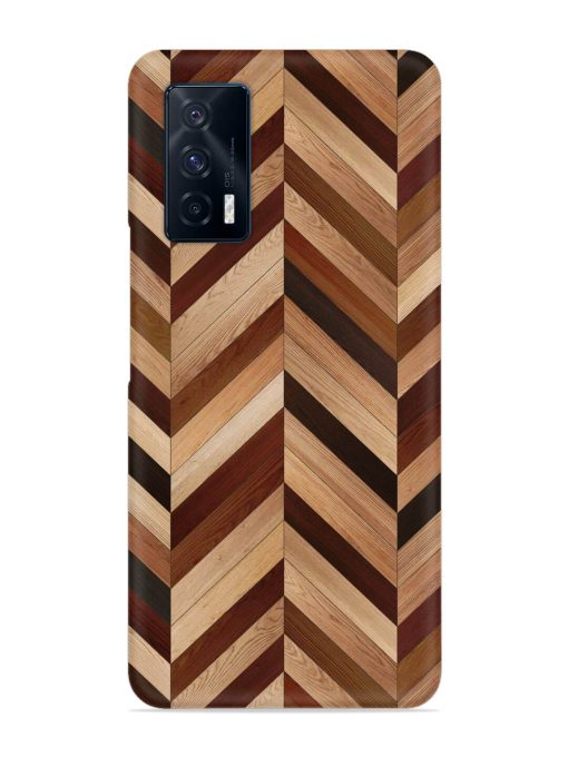 Seamless Wood Parquet Snap Case for Iqoo 7 (5G) Zapvi