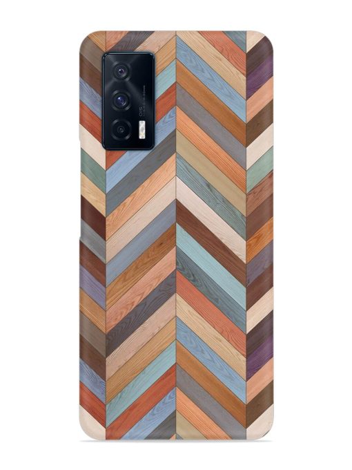 Seamless Wood Parquet Snap Case for Iqoo 7 (5G) Zapvi