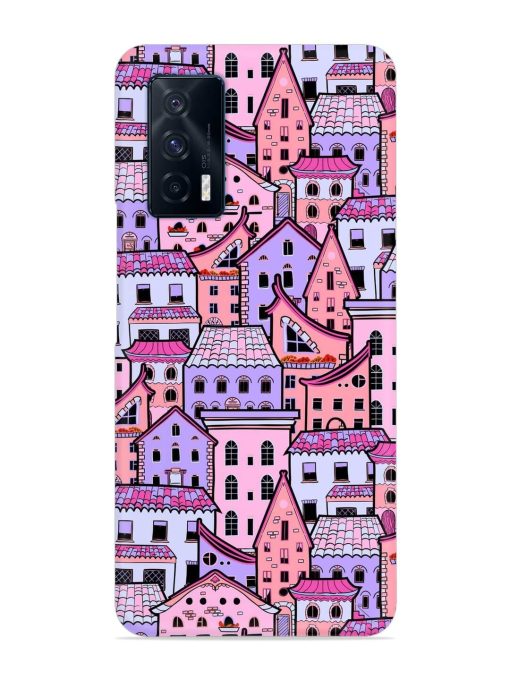 Seamless Pattern Houses Snap Case for Iqoo 7 (5G) Zapvi