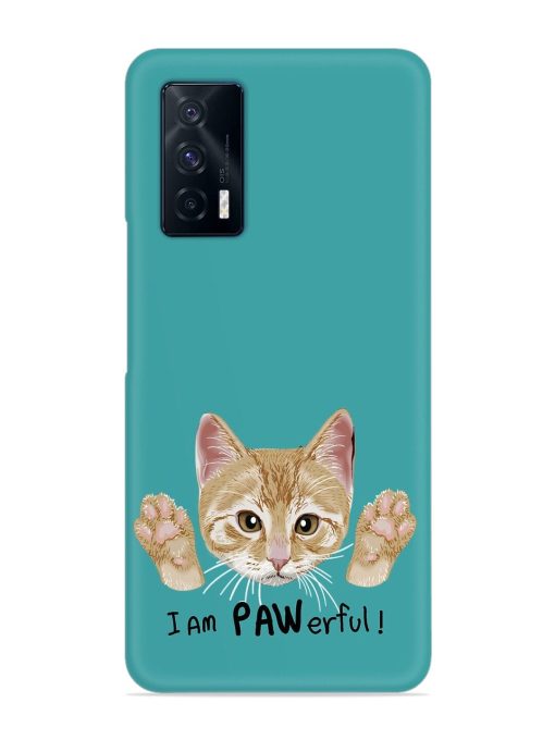 Typography Slogan Cat Snap Case for Iqoo 7 (5G) Zapvi