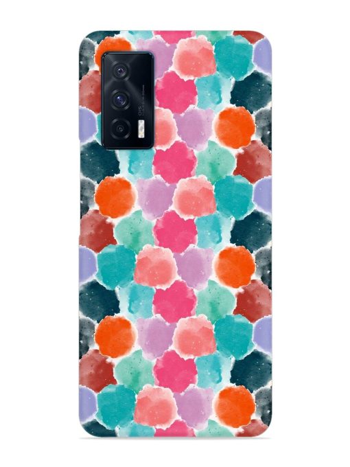 Colorful Seamless Pattern Snap Case for Iqoo 7 (5G) Zapvi