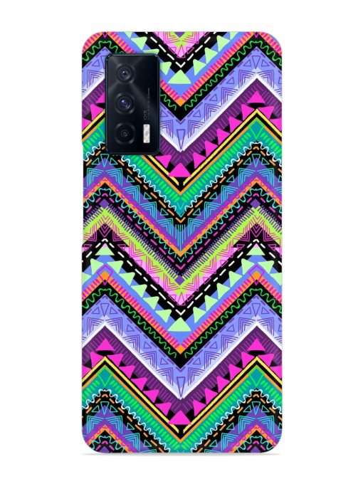 Tribal Aztec Print Snap Case for Iqoo 7 (5G) Zapvi