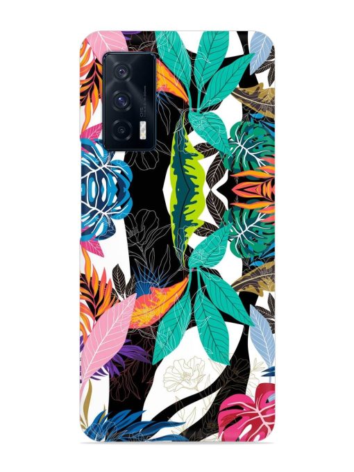 Floral Pattern Bright Snap Case for Iqoo 7 (5G)